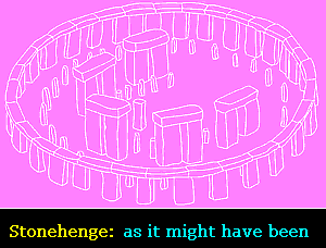 Stonehenge with 3-stone structures