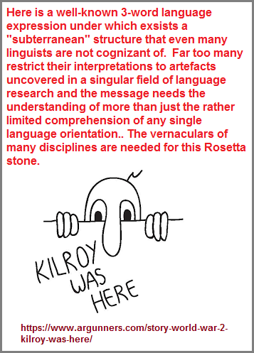 The Killroy language inscription