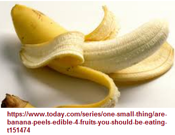 Banana with four peels