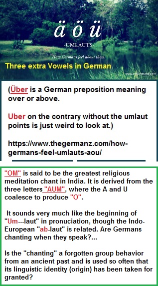 German Umlauts and the Indian AUM