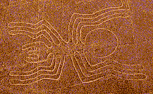Petroglyph in the shape of a spider
