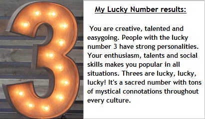 My lucky number