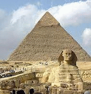 Egyptian styled pyramid (31K)