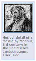 Hesiod in a mosaic by Monnus