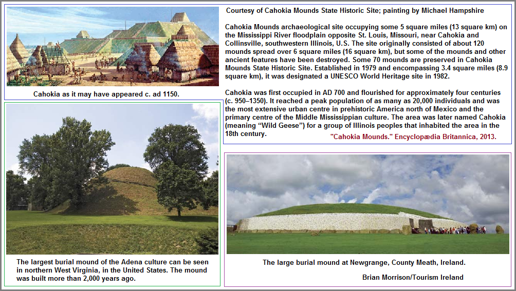 Example of mounds, most of which were earthen works.