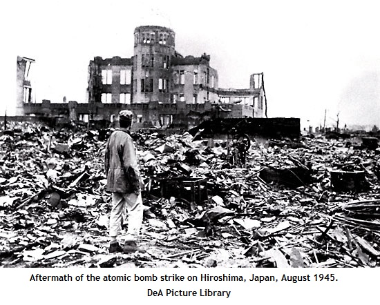 Hiroshima after atom bomb (122K)