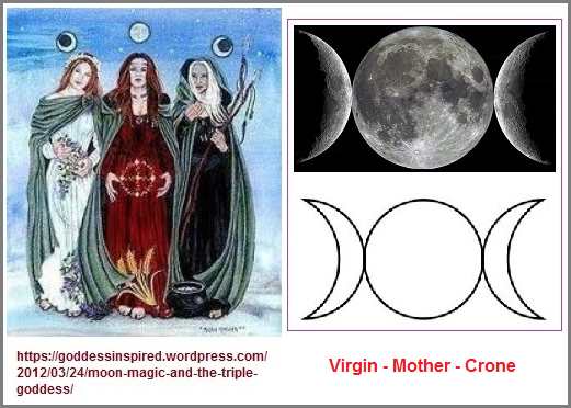 Virgin, Mother, Crone trio