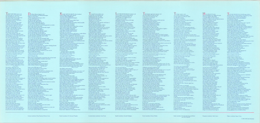 Several languages desriving threes in the New Testament Proportioned sizing of three wise men translations poster