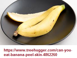 Banana with three peels image 1