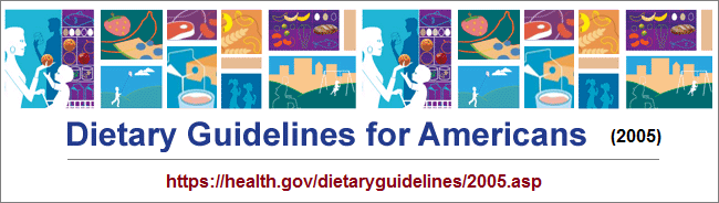 US dietary guidelines image for 2005