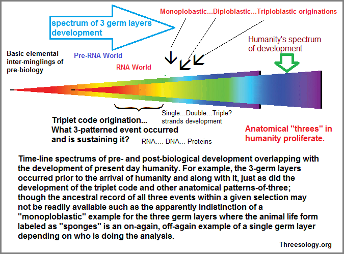 Overlapping spectrums of pre and post biological development