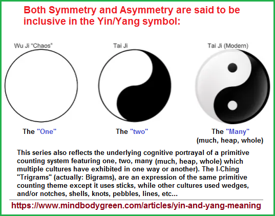 Yin and Yang sybology expressing a cognitve profile