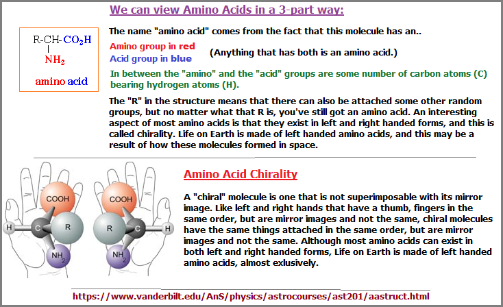 Amino acids and Chirality reference