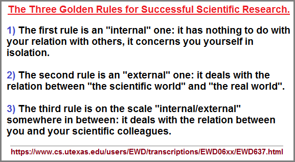 A 3 golden rules variation of the 1- 2- Many model
