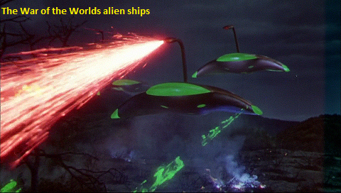 3 ships from The War of The Worlds 1953 movie