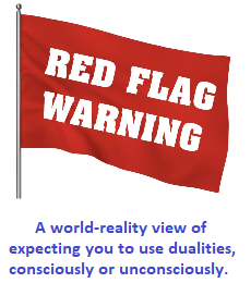 A cautionary red flag about a usage of dichotomies Red flag warning about the presence of dichotomies