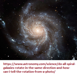 An image of a spiraling galaxy