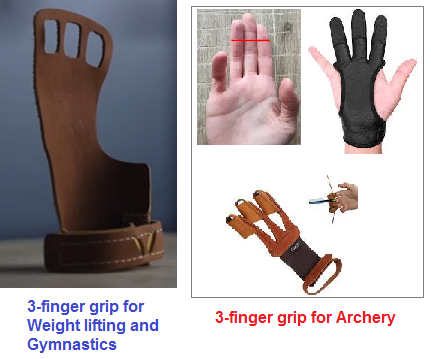 3-finger sports grips