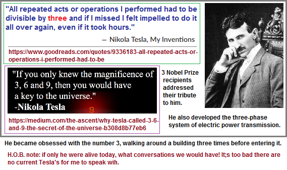 Nikola Tesla waving a 3s banner