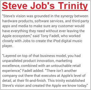 Steve Job's Trinity