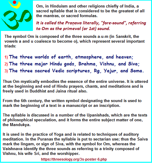 Descripton of Om as having three letters