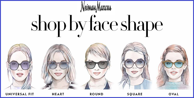 Shopping by face shape