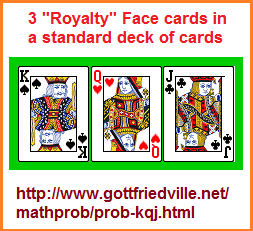 3 face cards