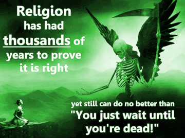 Like little kids say: Just you wait and see After all your sufferings, you are still required to wait until death.