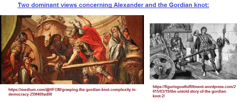 Alexander and the Gordian Knot