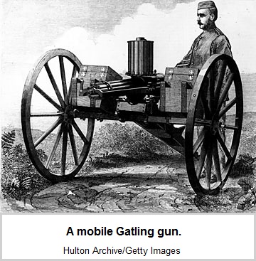 A mobile Gatling gun